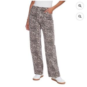 George Leopard Print jeans